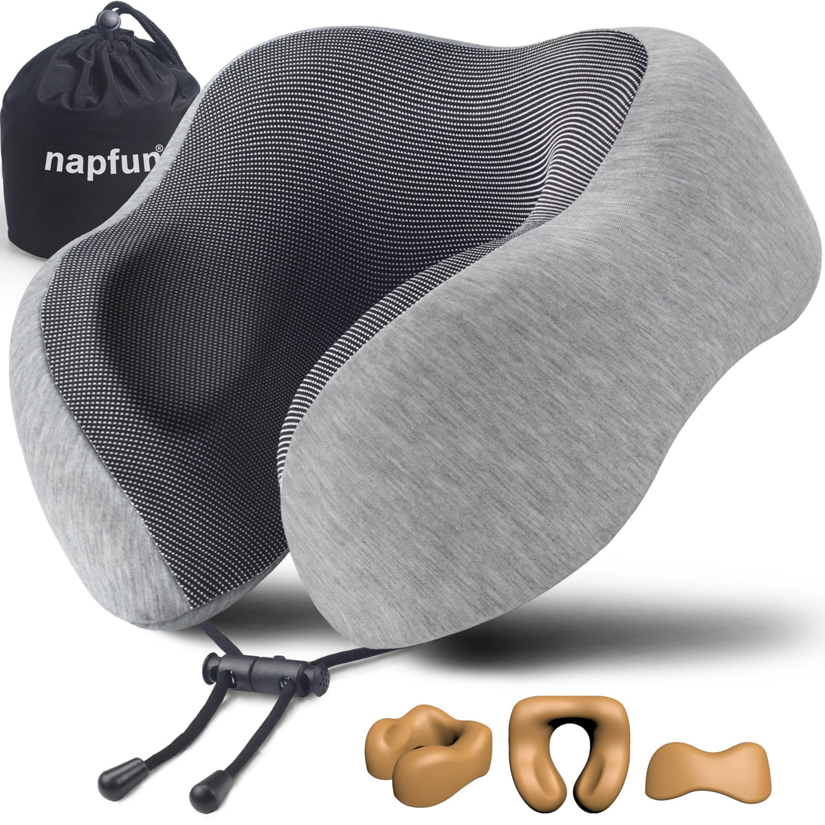 Neck Pillow for Traveling,100% Pure Memory Foam - Recharge Pillows
